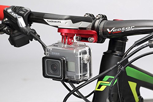 Best Tek Garmin Edge - Soporte para manillar de bicicleta para NiteRider, GoPro, cámara de acción deportiva, Garmin Edge 25 130 200 500 510 520 800 810 820 1000 1030