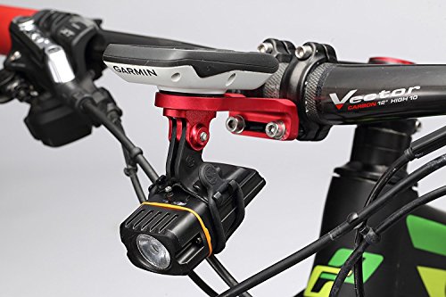 Best Tek Garmin Edge - Soporte para manillar de bicicleta para NiteRider, GoPro, cámara de acción deportiva, Garmin Edge 25 130 200 500 510 520 800 810 820 1000 1030