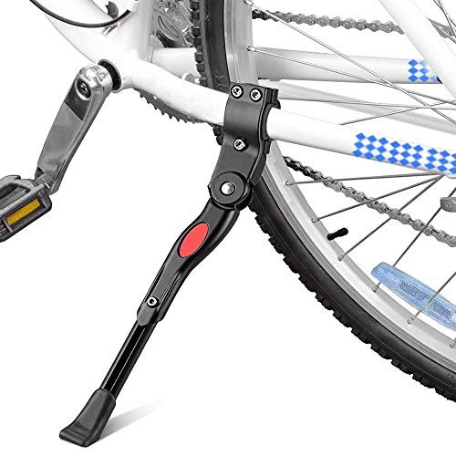 Bestgle Caballetes para Bicicletas,Aluminio Soporte Ajustable del Retroceso para Bicicleta Soporte de pie Universal de Carretera per Bicicleta de montaña 22"- 27"(Negro)