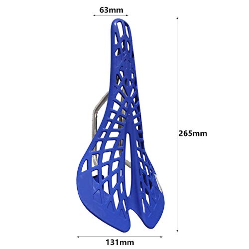 Bestine - Sillín de bicicleta de fibra de carbono hueco para sillín de bicicleta, diseño ergonómico, antideslizante e impermeable, cómodo cojín accesorios para bicicleta de montaña MTB carretera