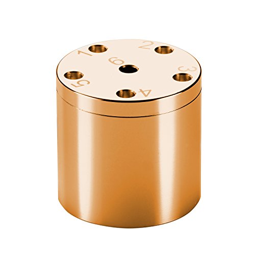 BestSaller 3002 Aluminio Super Six Dice Game, Oro, Ø 5 cm