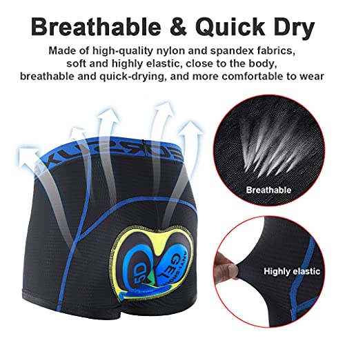 Beylore Culotte Ciclismo Hombre Culote con Badana Gel 5D Respirable a Prueba de Golpes Culote Corto Ciclismo Hombre Secado Rápido Badana Ciclismo Ropa MTB,Amarillo,L