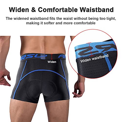 Beylore Culotte Ciclismo Hombre Culote con Badana Gel 5D Respirable a Prueba de Golpes Culote Corto Ciclismo Hombre Secado Rápido Badana Ciclismo Ropa MTB,Amarillo,L