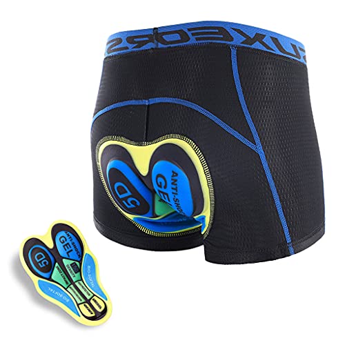 Beylore Culotte Ciclismo Hombre Culote con Badana Gel 5D Respirable a Prueba de Golpes Culote Corto Ciclismo Hombre Secado Rápido Badana Ciclismo Ropa MTB,Amarillo,L