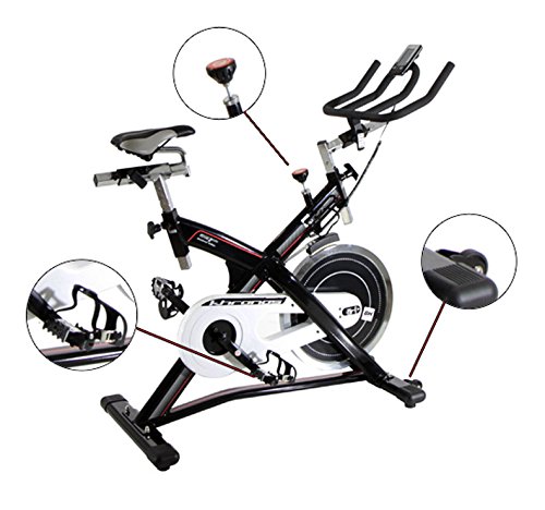 BH Fitness KHRONOS 10005713 Ciclismo indoor a fricción - 20 Kg - Freno de emergencia - Manillar de triatlón