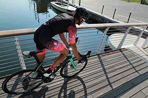 Bianchi Milano Asfalto Calcetines de Ciclismo, Black/Red, S Regular Unisex Adulto