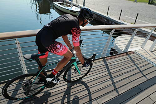 Bianchi Milano Asfalto Calcetines de Ciclismo, Black/Red, S Regular Unisex Adulto