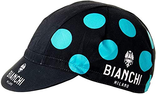 Bianchi Milano Gorra de Ciclismo neón para Hombre, Hombre, Gorra de Ciclismo, NB90F, Celeste Polka, Talla única