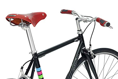 Bibóo Bikes Gekko Vintage Bicicleta Fixie, Unisex Adult, Negro, S