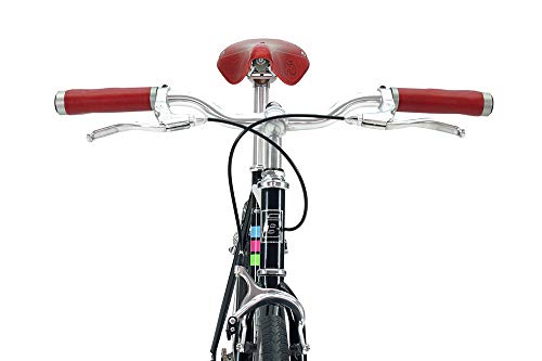 Bibóo Bikes Gekko Vintage Bicicleta Fixie, Unisex Adult, Negro, S