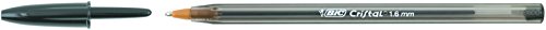 BIC Cristal Large bolígrafos Punta Ancha (1,6 mm) - Negro, Blíster de 5 unidades