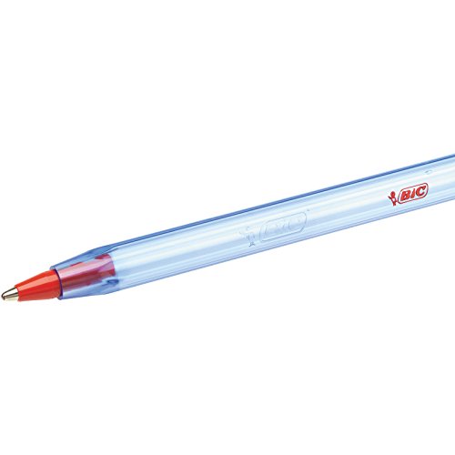 BIC Cristal Soft bolígrafos punta media (1,2 mm) con escritura suave - Colores surtidos, Blíster de 10 unidades – bolígrafos duraderos en azul, negro, rojo, y verde