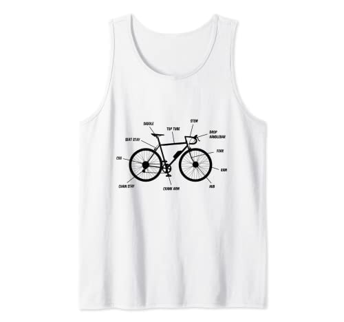 Bicicleta Bicicleta Definición Descripción Arte Ilustración Camiseta sin Mangas