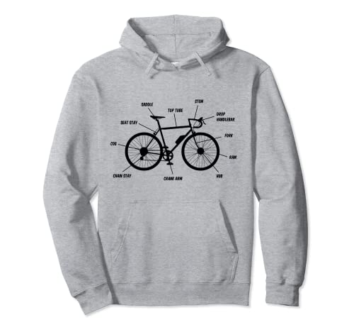 Bicicleta Bicicleta Definición Descripción Arte Ilustración Sudadera con Capucha
