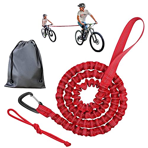 Bicicleta Cuerda de Remolque para Niños, 1.7m a 3m Cuerda De Nailon, MTB y Ciclismo elástico Correa para Montar