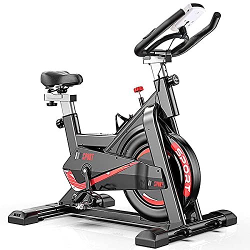 Bicicleta de ejercicio interior para uso doméstico/gimnasio, bicicleta de entrenamiento ajustable, pantalla LCD con monitor de ritmo cardíaco, bicicleta de giro súper silenciosa todo