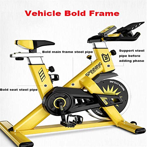 Bicicleta De Ejercicio,Bicicletas Estacionarias para Interiores,Equipo De Cinta para Gimnasio con Volante Grande, Altura De La Caja del Asiento Ajustable, Carga Máxima: 550 LB Exercise Bikes