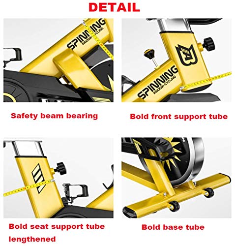 Bicicleta De Ejercicio,Bicicletas Estacionarias para Interiores,Equipo De Cinta para Gimnasio con Volante Grande, Altura De La Caja del Asiento Ajustable, Carga Máxima: 550 LB Exercise Bikes
