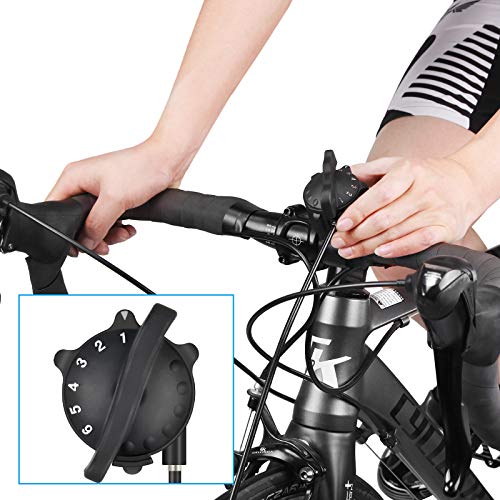 Bicicleta de Entrenamiento Plegable de Acero con Cierre rápido, Base para Rueda Delantera, para Entrenamiento de Bicicleta de 26 a 29 Pulgadas, para casa o Interior Red