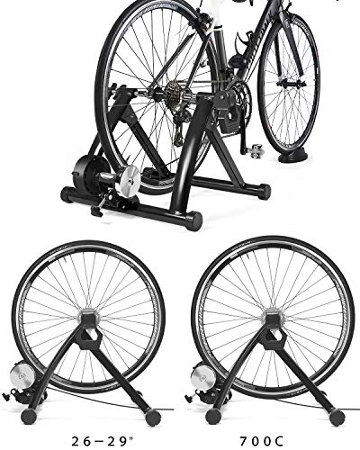 Bicicleta de Entrenamiento Plegable de Acero con Cierre rápido, Base para Rueda Delantera, para Entrenamiento de Bicicleta de 26 a 29 Pulgadas, para casa o Interior Red