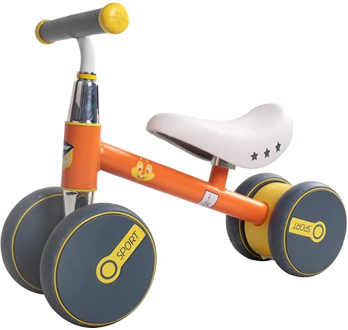 Bicicleta de Equilibrio para bebé | Bicicleta de Empuje para niños pequeños de 10 a 36 Meses, sin Pedal, para bebés, 4 Ruedas, Bicicleta para niños pequeños