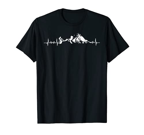 Bicicleta de montaña Camisa de latido del corazón Frecuencia Camiseta