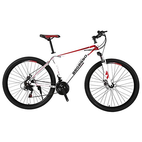 Bicicleta De Montaña Para Hombres De 21 Velocidades Freno De Doble Disco 29 Pulgadas Bicicletas Urbanas Todo Terreno Solo Para Adultos Ciclismo Al Aire Libre Suspensión Delantera De Cola Dura,B