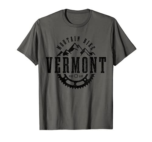 Bicicleta de montaña Vermont MTB Downhill Biking Vintage Biker Camiseta