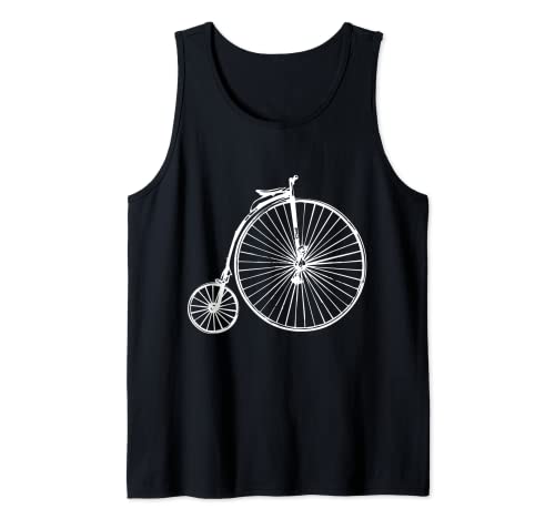 Bicicleta de rueda grande antigua victoriana Camiseta sin Mangas