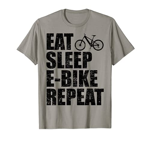 Bicicleta Eléctrica Cita Divertida E-Bike Pedelecs ciclistas Camiseta