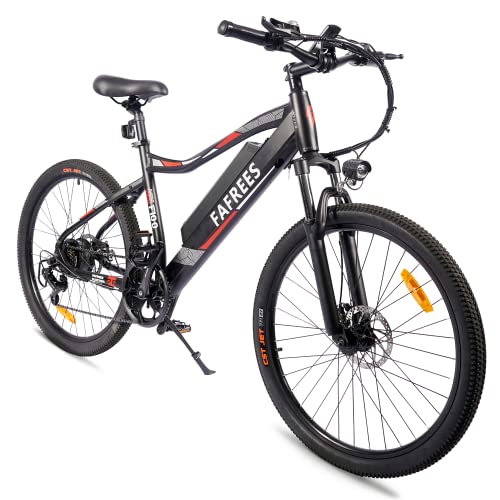 Bicicleta Eléctrica E-MTB 26", 250W Motor Batería Litio 36V 11.6Ah, Shimano 7 Velocidades E-Bike MTB, 3 Modos, Distancia Efectiva:40-120KM (Negro)