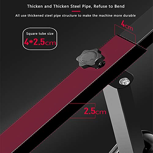 Bicicleta Estática Plegable Bicicleta Estática con Cuatro Ventosas De Silicona para Miembros Superiores Miembros Inferiores con Equipos De Entrenamiento De Rehabilitación (Color : Red)
