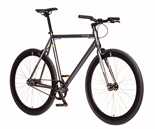 Bicicleta Fixie/Single Crest Estate Gris Aluminio, tamaño XS - XXL (M 54)