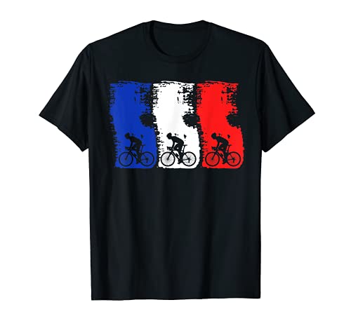 Bicicleta Francesa Ciclismo Francés Bandera Camiseta