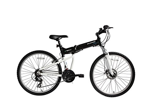 Bicicleta Mtb Plegable Ecosmo 26Af18Bl con Ruedas de 26", Marco de Aluminio, Cambios Shimano