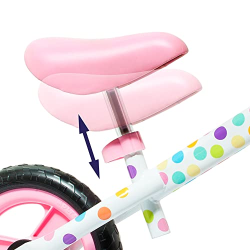 Bicicleta sin Pedales Minibike Molto - sin Casco. con sillín y Manillar Regulables (Rosa)