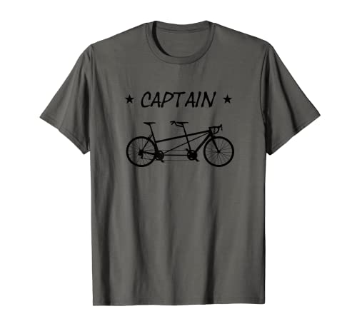 Bicicleta tándem Capitán Bicicleta para dos personas Camiseta