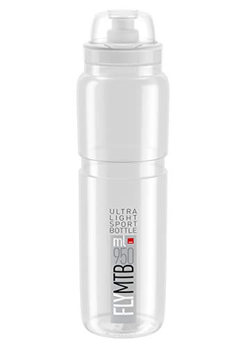 Bidón ELITE Fly MTB Transparente/Gris, 950 ml