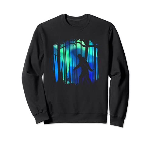 Bigfoot Walking aurora boreal - Aurora Forest Sudadera