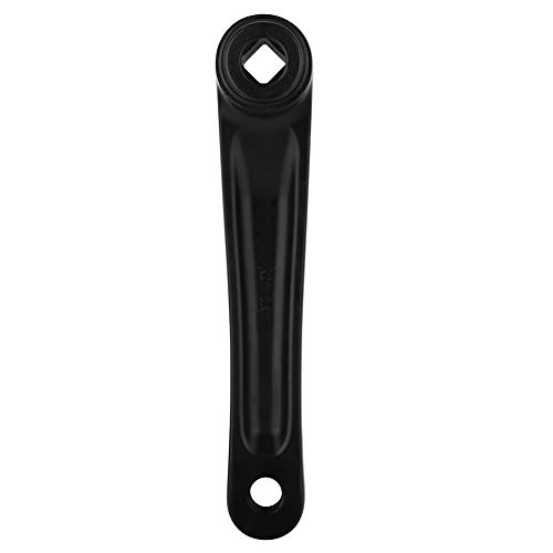 Bike Crank Arm 170mm Aleación De Aluminio Bicicleta Mano Izquierda Manivela Conjunto De Cadena para MTB Road Mountain Bicycle(Rhombic Hole-Negro)