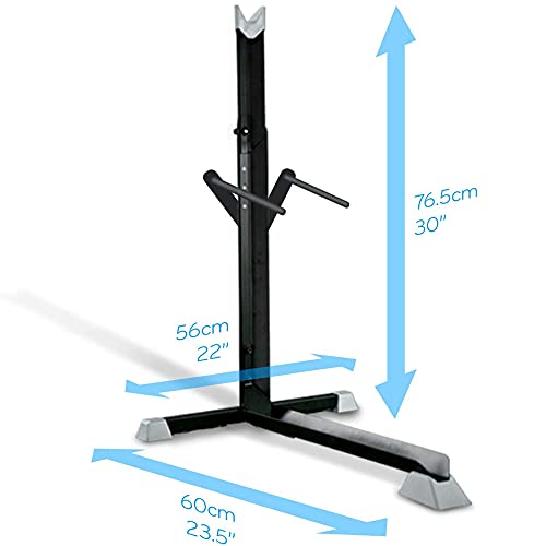 Bike Nook Pro - Soporte para bicicleta, portátil y estacionario, ahorro de espacio con altura ajustable, para almacenamiento de bicicletas en interiores