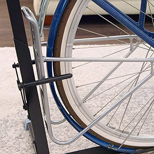 Bike Nook Pro - Soporte para bicicleta, portátil y estacionario, ahorro de espacio con altura ajustable, para almacenamiento de bicicletas en interiores