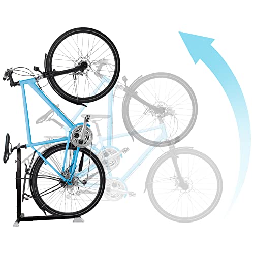 Bike Nook Pro - Soporte para bicicleta, portátil y estacionario, ahorro de espacio con altura ajustable, para almacenamiento de bicicletas en interiores