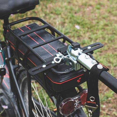 BIKE ORIGINAL Shopping Trailer - Carrito Unisex, Color Negro y Gris, Talla única