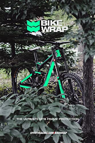 BIKE WRAP Kit de protección de cuadro y horquilla para bicicleta MTB universal transparente mate