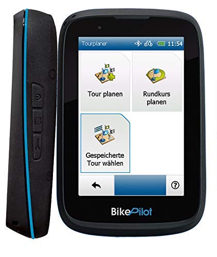 BikePilot ²+ Blaupunkt Bicicleta,Bicicleta,Senderismo,Sistema de navegación GPS al Aire Libre,Pantalla capacitiva de 3,5 Pulgadas,45 países Europeos,Función de Circuito,Brújula electrónica,Geocaching