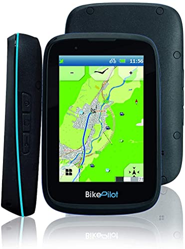 BikePilot ²+ Blaupunkt Bicicleta,Bicicleta,Senderismo,Sistema de navegación GPS al Aire Libre,Pantalla capacitiva de 3,5 Pulgadas,45 países Europeos,Función de Circuito,Brújula electrónica,Geocaching