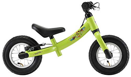 BIKESTAR 2-en-1 Bicicleta sin Pedales para niños y niñas 2-3 años | Bici con Ruedas de 10" Edición Sport | Verde