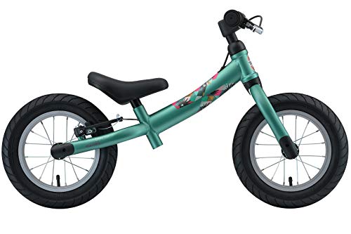 BIKESTAR 2-en-1 Bicicleta sin Pedales para niños y niñas 3-4 años | Bici con Ruedas de 12" Edición Sport | Verde