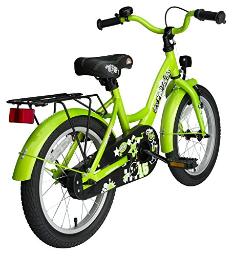 bike*star 40.6cm (16 pulgada) Bicicleta para niños - Clásico - Verde